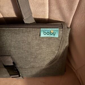 Gray Portable Changing Pad and Organizer